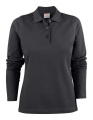 Surf Long Sleeve Pique – Poloshirt (Damen), Schwarz