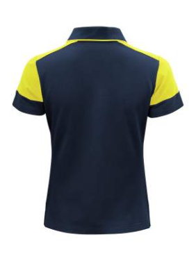 Prime – Poloshirt (Damen), Marineblaublau/Neongelb - Printer PRIME (2)