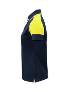 Prime – Poloshirt (Damen), Marineblaublau/Neongelb - Printer PRIME (4)