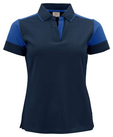 Prime – Poloshirt (Damen), Marineblaublau/Kobaltblau - Printer PRIME (1)