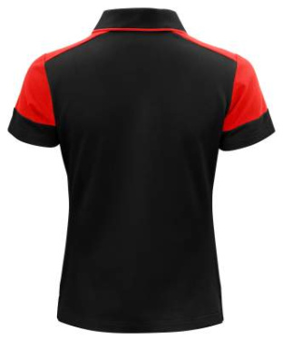 Prime – Poloshirt (Damen), Schwarz/Rot – Printer PRIME (2)