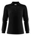 Surf Pro L/S Pique – Poloshirt (Damen), Schwarz
