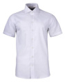 YB50 Twill S/S Slim Fit – Hemd (Herren), Weiß