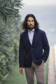 Lässiger Blazer für Herren, Marineblau