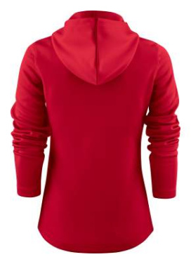 Layback – Kapuzenpullover (Damen), Rot – Printer RED (2)