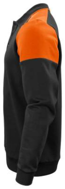 Prime Polosweater Unisex – Sweatshirt, Schwarz/Orange – Printer PRIME (3)