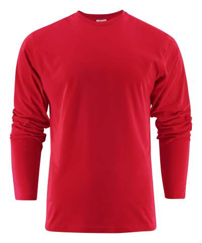 Heavier Pro L/S – T-Shirt (Herren), Rot – Printer Essentials (1)