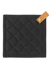 2er-Pack Topflappen, Schwarz