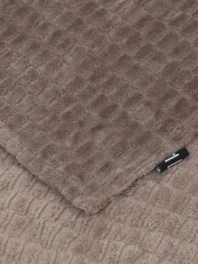 Plaid Jaquard – Fleece, Nougat – Kosta Linnewäfveri (2)