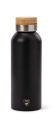 Thermos with bamboo lid – Trinkflasche, Schwarz