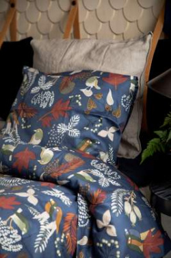 Varamon Satin, Marineblau - Kosta Linnewäfveri (3)
