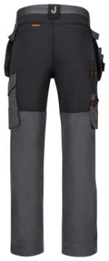 2358 Floorlayers Stretch – Hose, dunkelgrau/schwarz – Jobman (3)