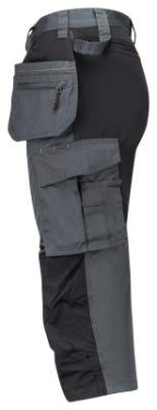2362 Floorlayers Pirate Stretch – Shorts, dunkelgrau/schwarz – Jobman (2)
