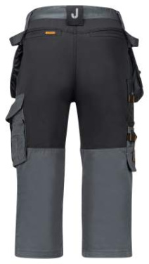 2362 Floorlayers Pirate Stretch – Shorts, dunkelgrau/schwarz – Jobman (3)