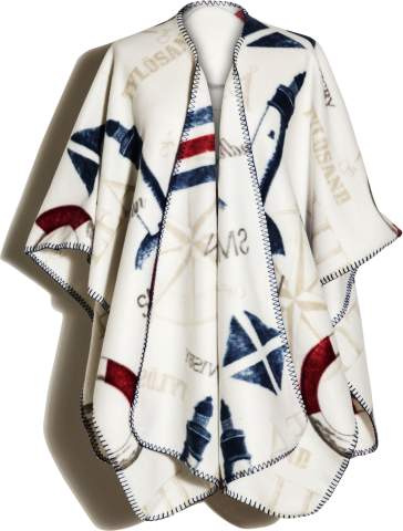 Poncho Kust – Fleece, Weiß – Lord Nelson Victory