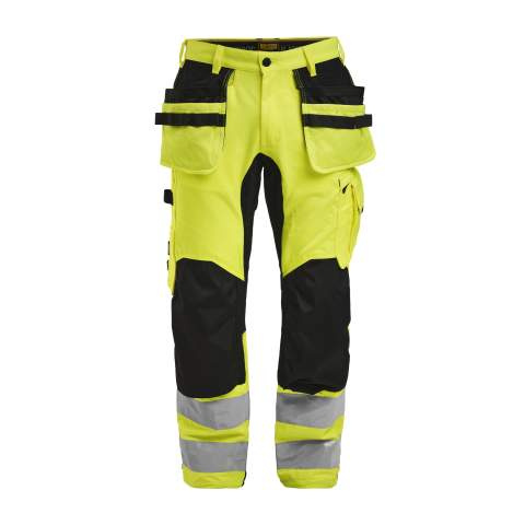 2240 Craftsman Stretch Hi-Vis – Hose, gelb/schwarz – Jobman (1)