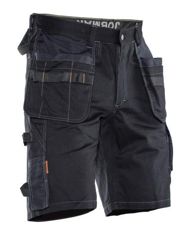2733 Craftsman Cotton – Shorts, Schwarz – Jobman (1)