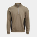 5401 1/2-zip – Sweatshirt, Khaki/Schwarz