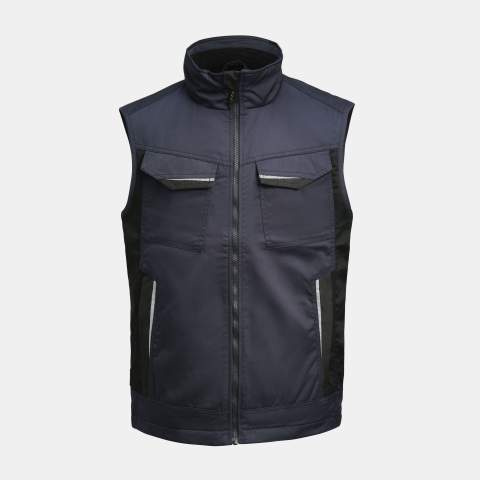 7517 Service Lined – Weste, Marineblau - Jobman (1)