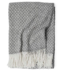 Wool Alba – Decke, Grau