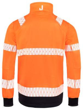 1190 Windblocker Hi-Vis – Jacke, orange/schwarz – Jobman (2)
