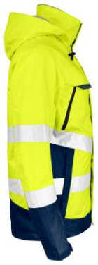 1283 Hi-Vis – Hardshelljacke, gelb/marineblau – Jobman (4)