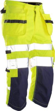 2217 Pirate Hi-Vis – Shorts, gelb/marineblau – Jobman (2)