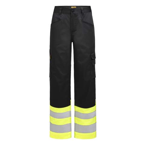 2417 Service Stretch Hi-vis – Hose, Schwarz/Gelb – Jobman (1)