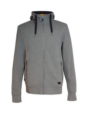 ZIP HOOD SONDERCODE 18 GRAU MEL S