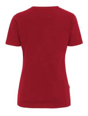 Stretch Lady T-shirt – V-Pullover, Rot – Cottover (2)