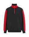 Modena Halfzip – Sweatshirt, schwarz/rot