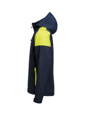 Prime – Softshelljacke (Herren), Marineblaublau/Neongelb - Printer PRIME (3)