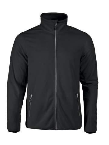 Twohand – Fleecejacke (Herren), Schwarz – Printer RED (1)