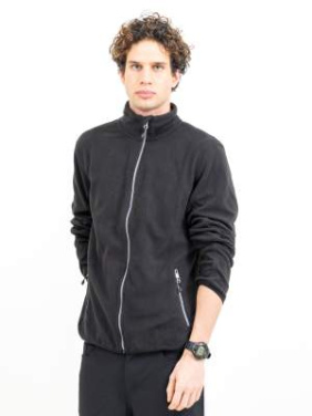 Twohand – Fleecejacke (Herren), Schwarz – Printer RED (2)