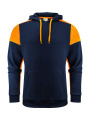 Prime – Kapuzenpullover (Unisex), Marineblaublau/Neonorange