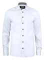 RB20 Twill Slim – Hemd (Herren), Weiß/Schwarz