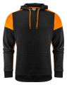 Prime – Kapuzenpullover (Unisex), Schwarz/Orange