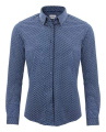 IB131 Knit Shirt – Poloshirt (Damen), Marineblau gemustert