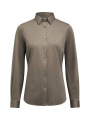 IB132 Interlock Knit Contemporary Fit – Hemd (Damen), Nussbraun