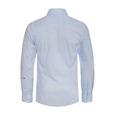 Yellow Bow 53 Slim Fit – Hemd (Herren), Himmelblau/Karo – J.Harvest & Frost (2)