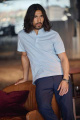 IB133 S/S Tailored Fit – Poloshirt (Herren), Himmelblau