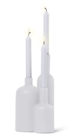 Candleholder – Trinkflasche, Weiß – Orrefors Jernverk (1)
