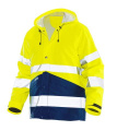 1566 Regenmantel Hi-Vis, gelb/marineblau