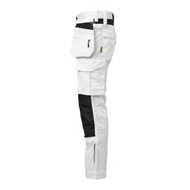 2326 Craftsman Stretch – Hose, Weiß/schwarz – Jobman (2)