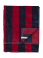 Beach Cabana – Handtuch, Marineblaublau/Rot