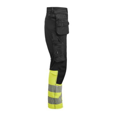 2392 Craftsman Stretch Hi-Vis – Hose, Schwarz/Gelb – Jobman (2)