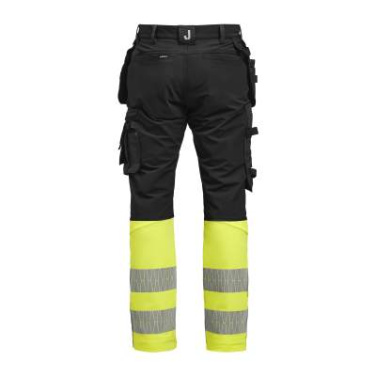 2392 Craftsman Stretch Hi-Vis – Hose, Schwarz/Gelb – Jobman (3)