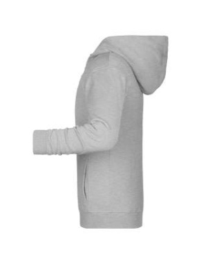 Children's Zip Hoody OCS Blended & RCS, grey-heather – James & Nicholson (2)