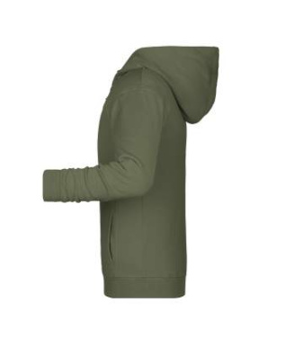 Children's Zip Hoody OCS Blended & RCS, olive – James & Nicholson (2)