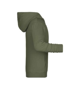 Children's Zip Hoody OCS Blended & RCS, olive – James & Nicholson (3)